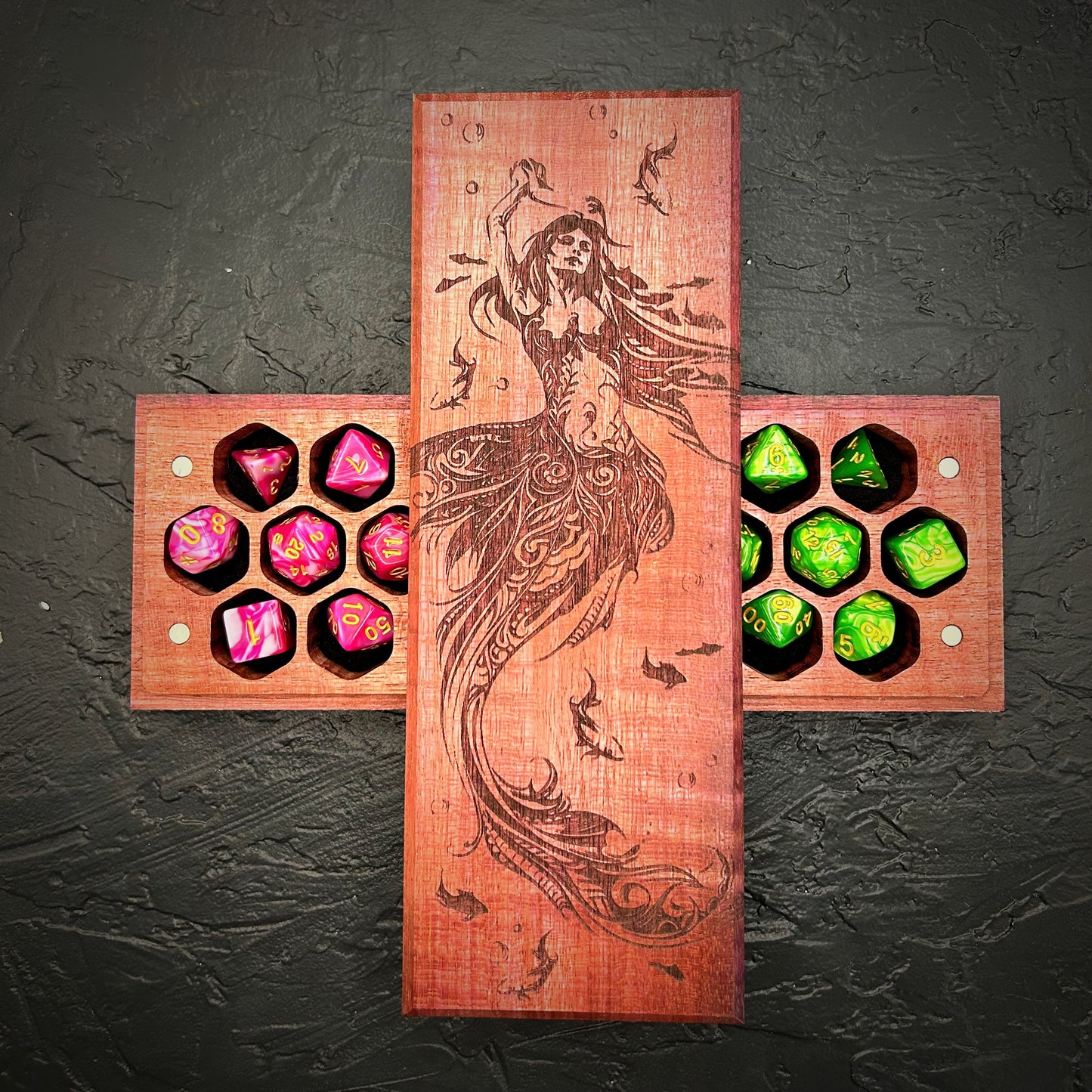 Mermaid Engraved Dual Hex Hero Vault
