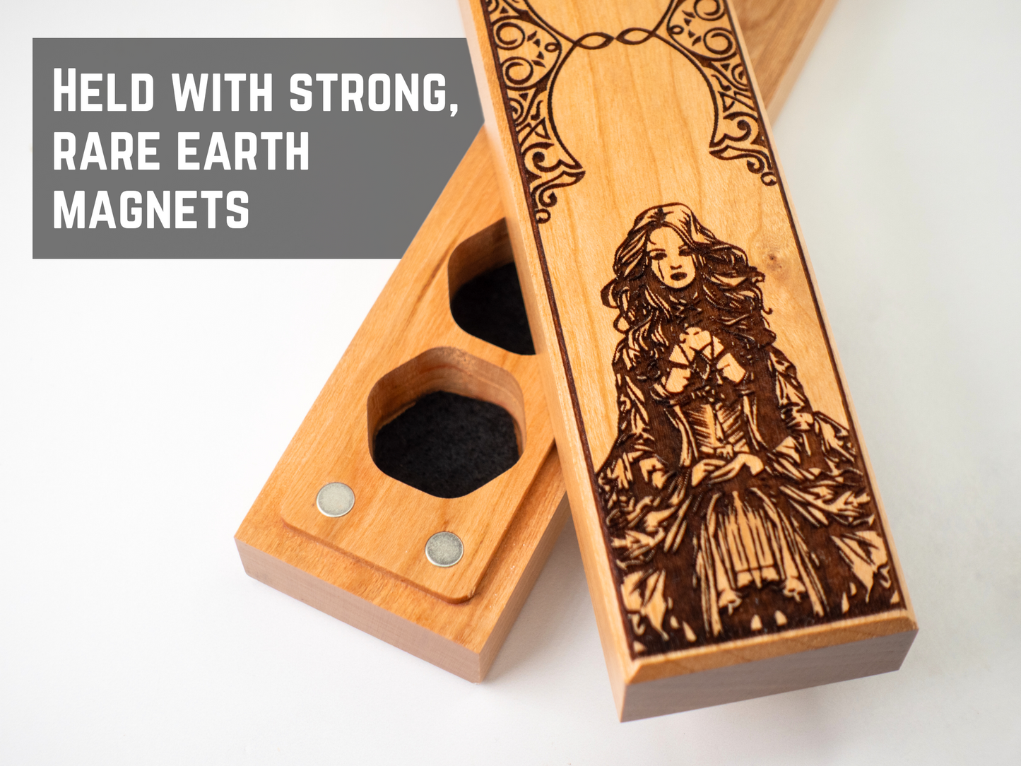 Gothic Candle Girl | Engraved Council of 7 Dice Vault