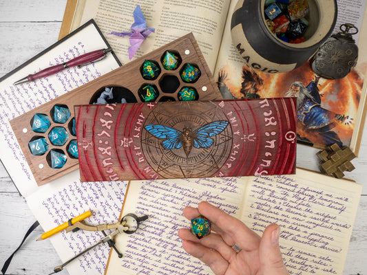 Cicada Sigil | Hand Painted Dice Vault