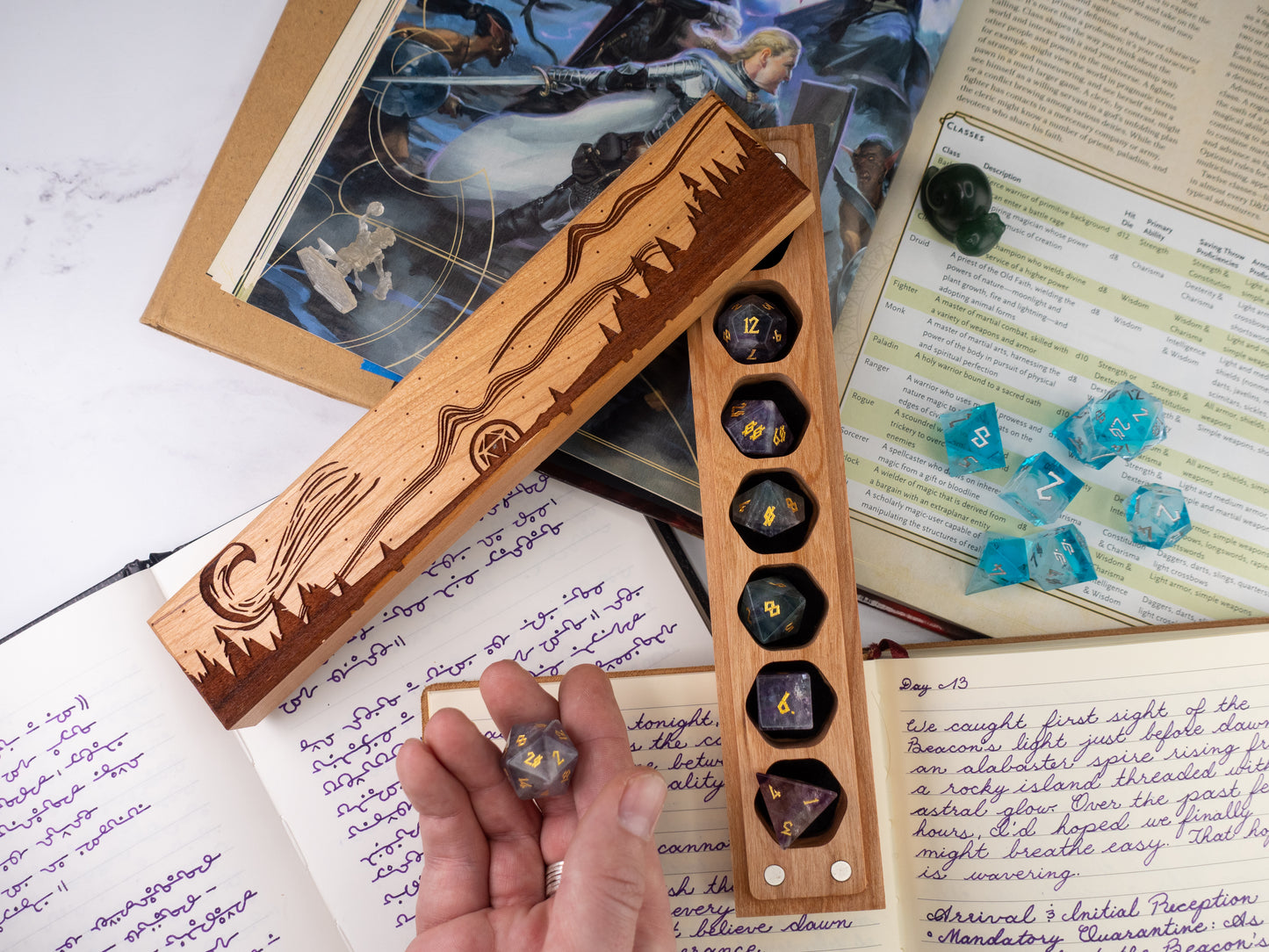 Starry Night | Engraved Council of 7 Dice Vault