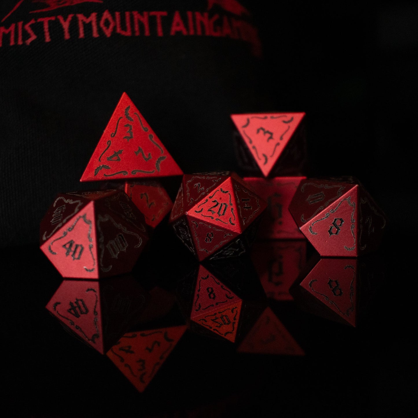 The Vampire Aluminum Metal Dice Set