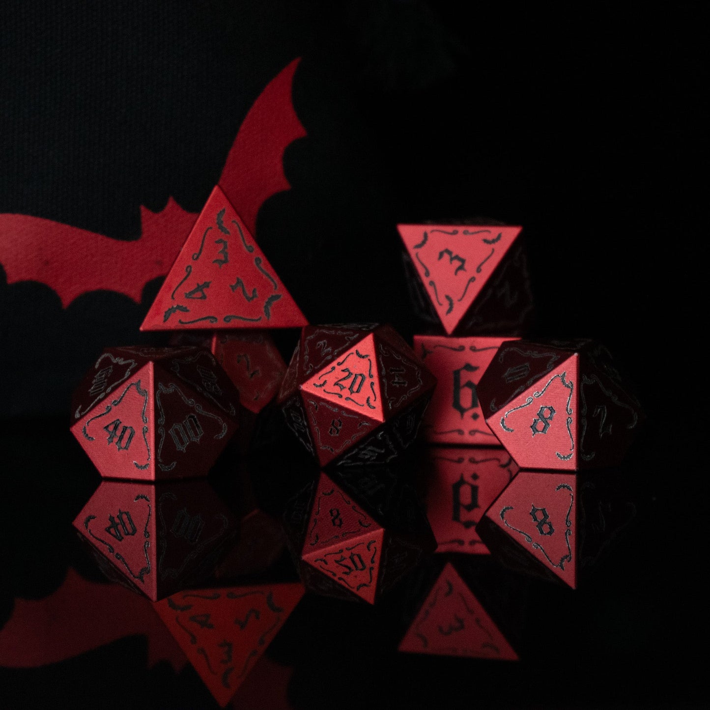 The Vampire Aluminum Metal Dice Set
