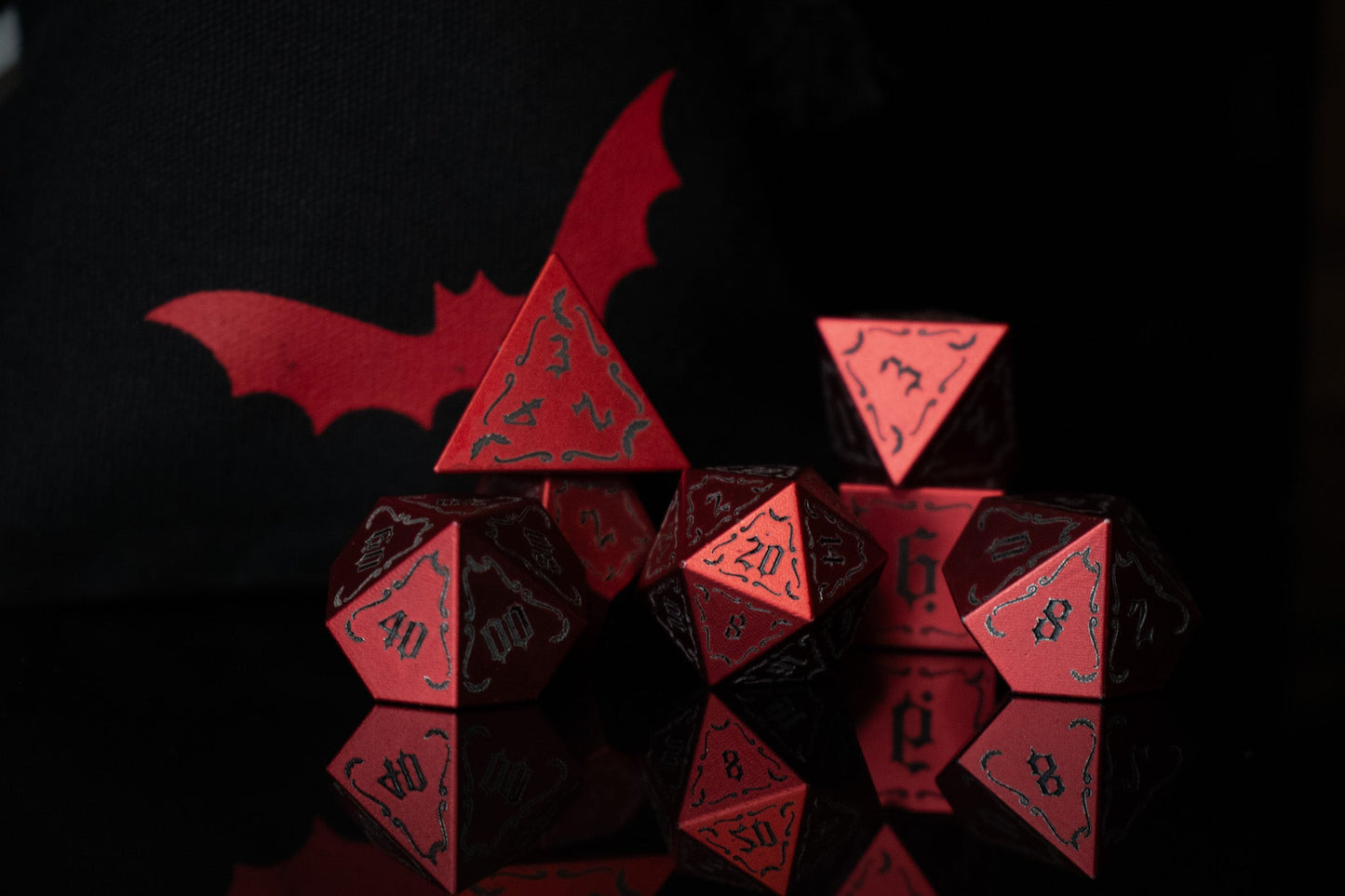 The Vampire Aluminum Metal Dice Set