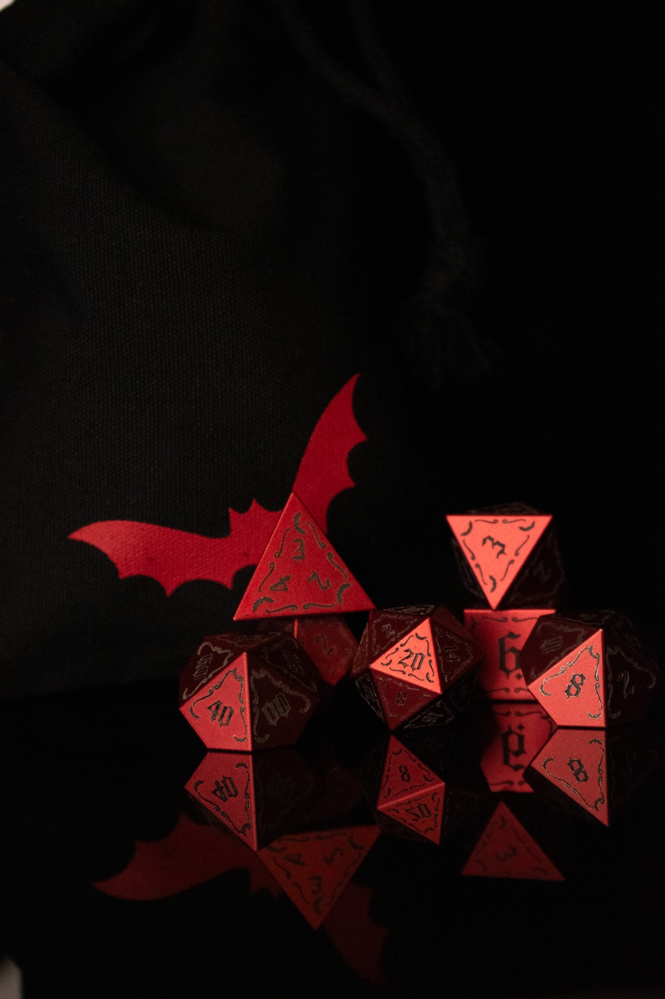 The Vampire Aluminum Metal Dice Set