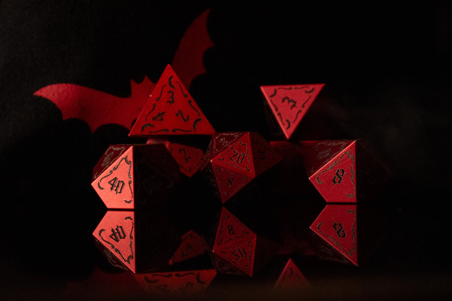 The Vampire Aluminum Metal Dice Set