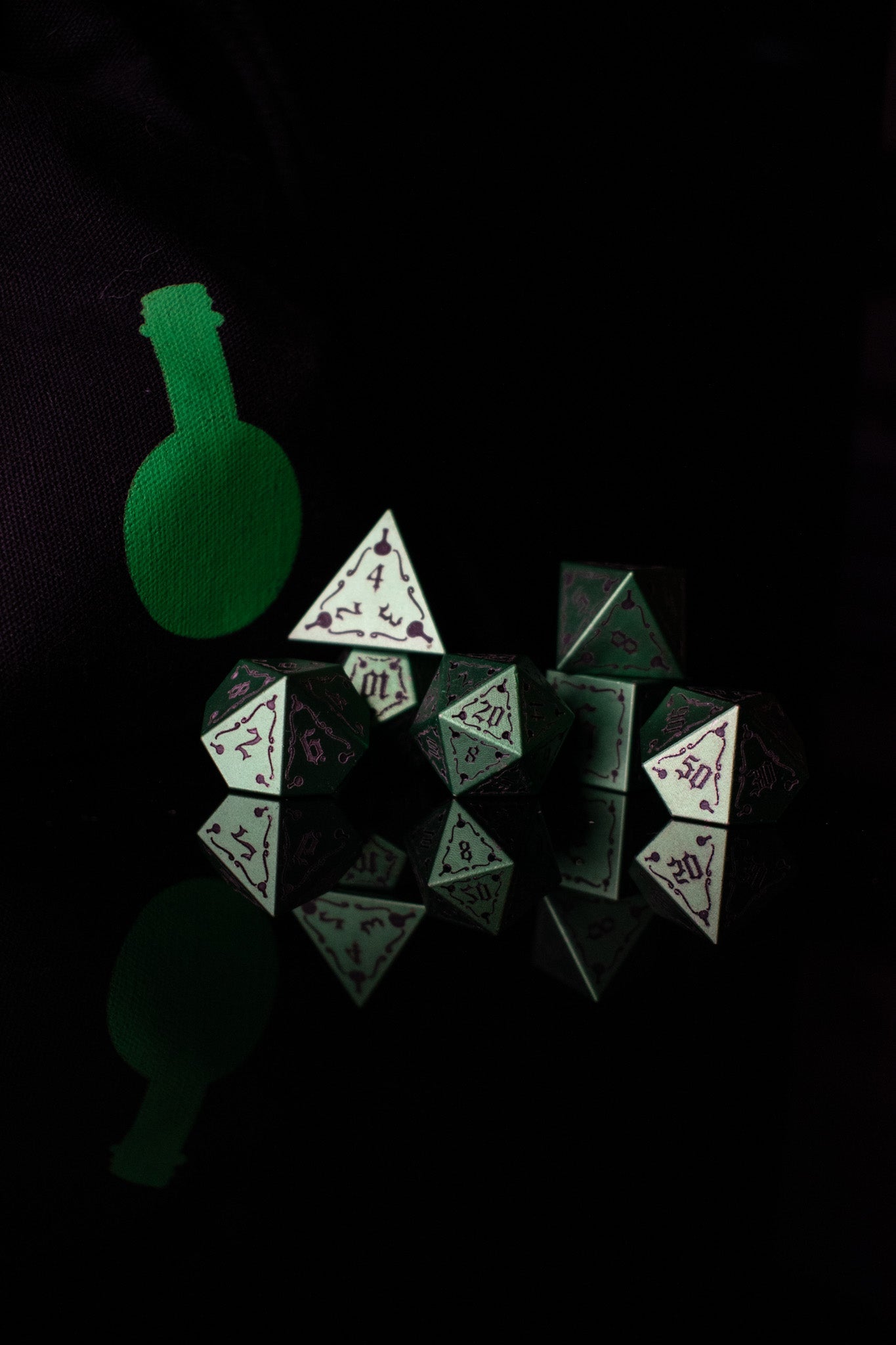 The Mad Scientist Aluminum Metal Dice Set