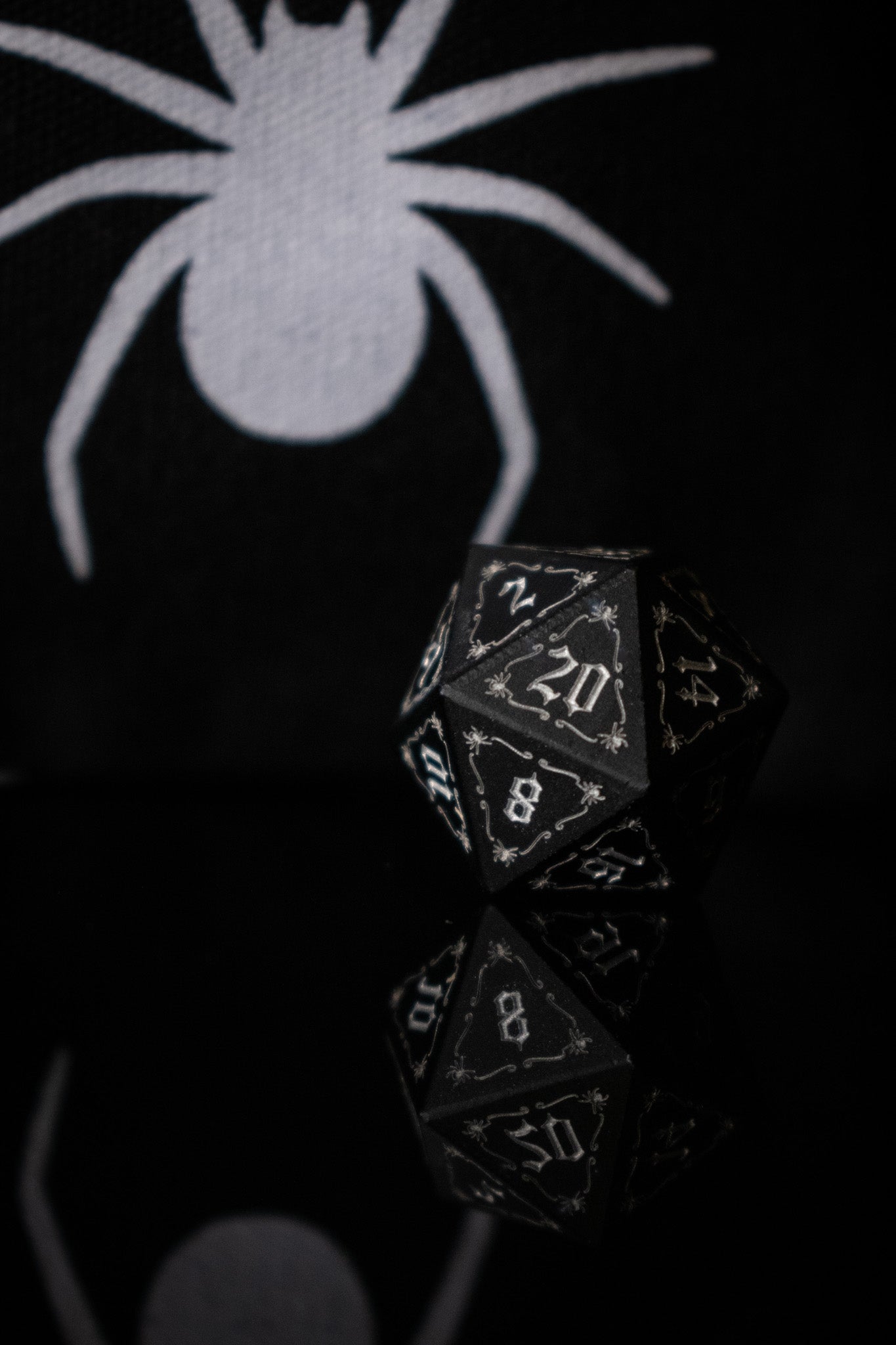 The Spider Aluminum Metal Dice Set