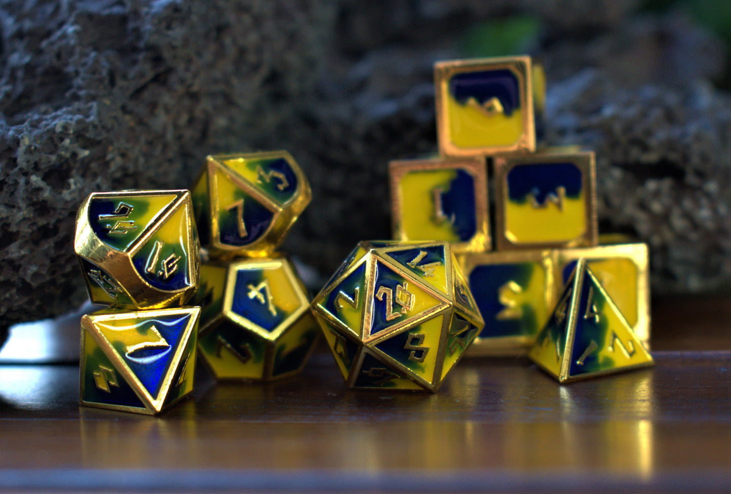 Pretty Birb Metal Dice Set