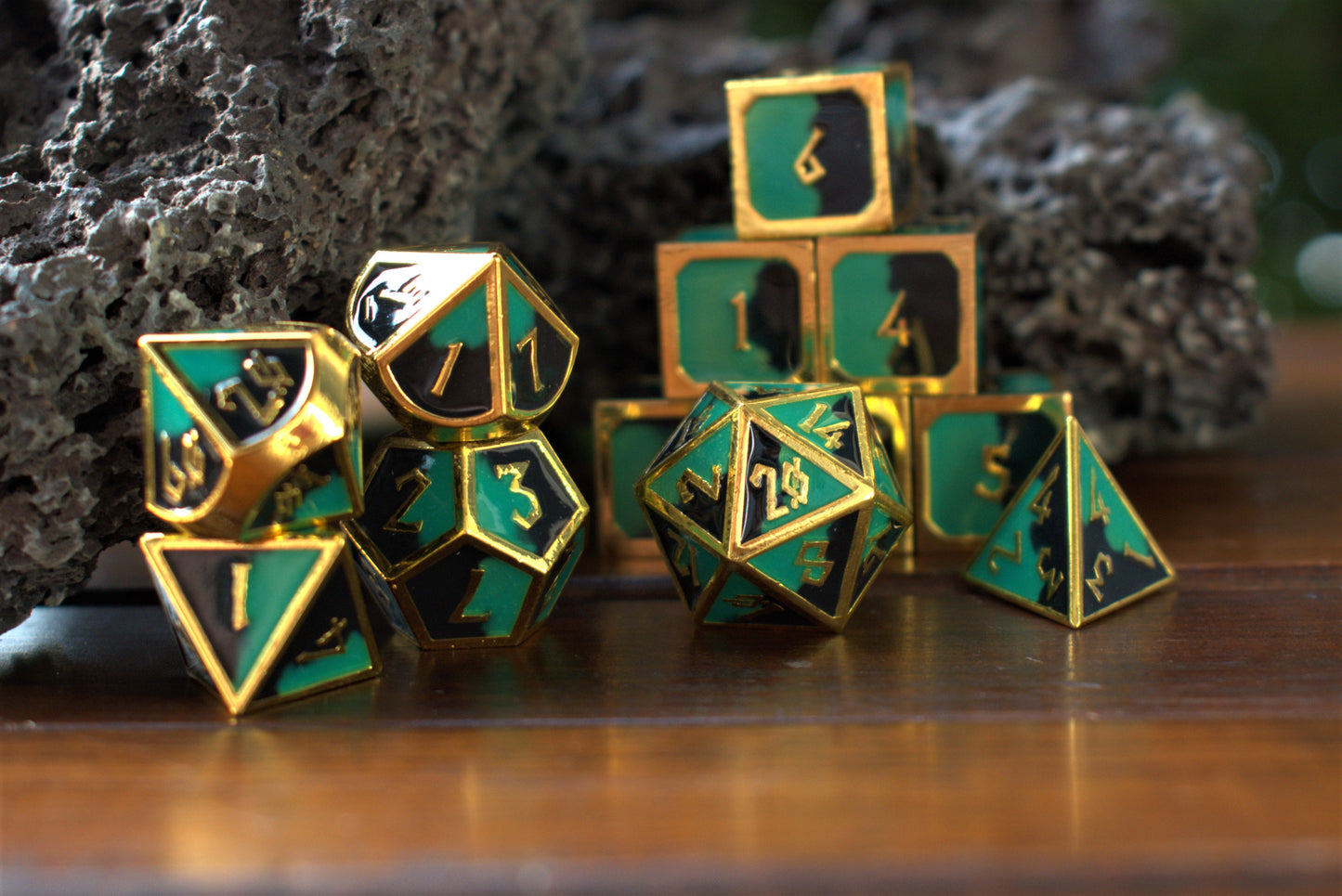Atlantis Summer of Color Metal Dice Set