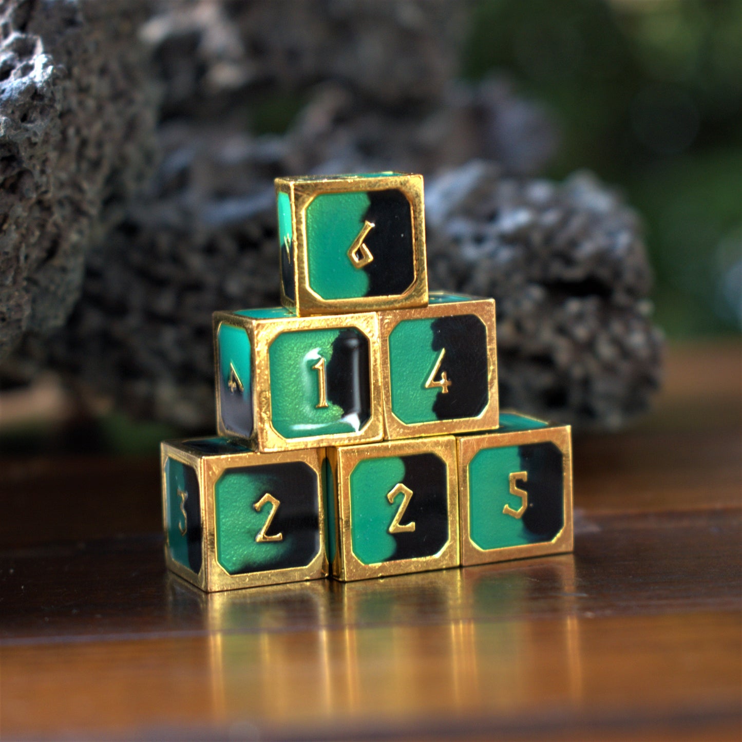 Atlantis Summer of Color Metal Dice Set