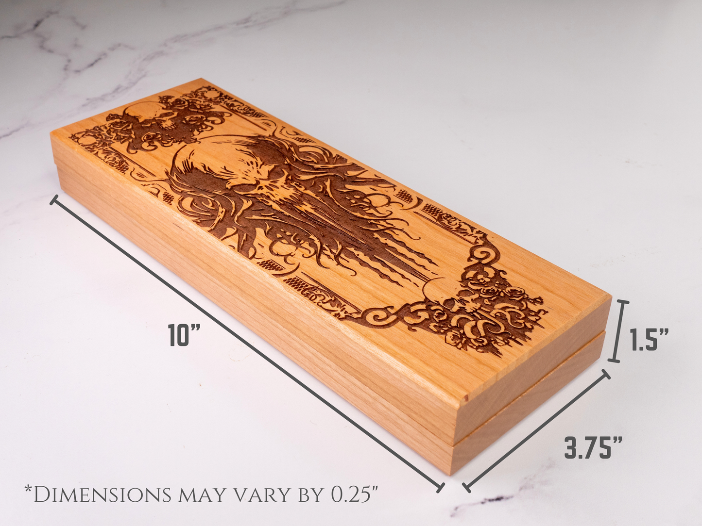 Gothic Kraken | Engraved Dual Hex Dice Vault
