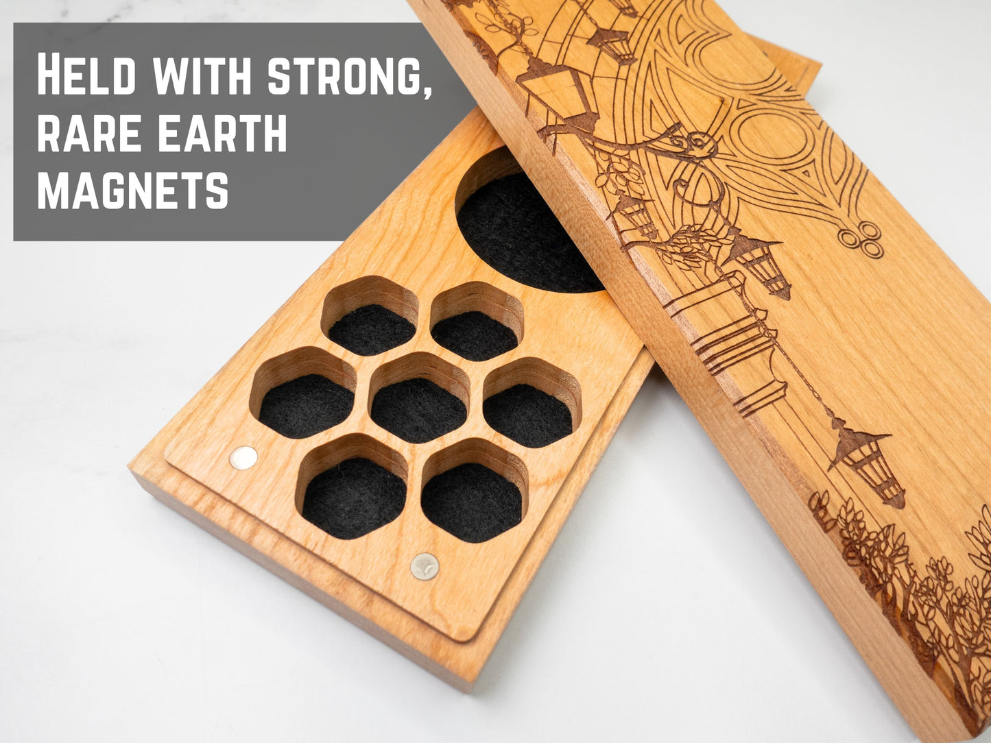 Hanging Lanterns | Engraved Dual Hex Dice Vault