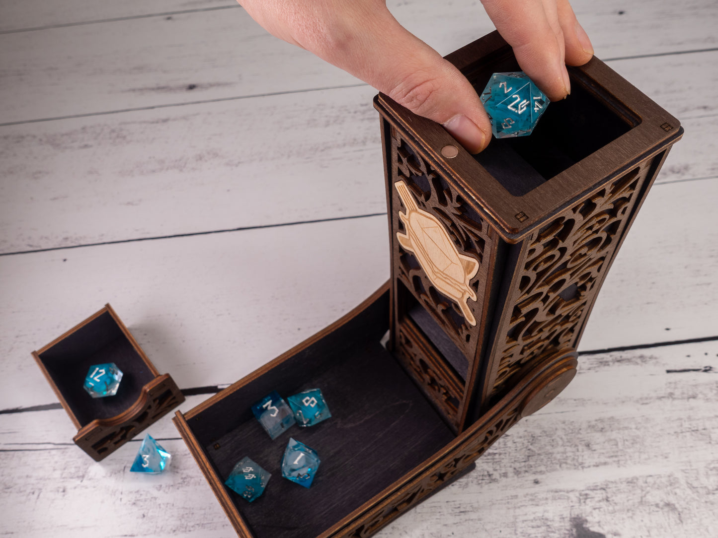 Black Roll For Sandwich Dice Tower