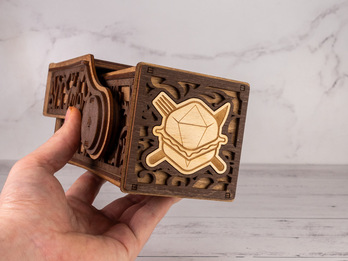 Brown Roll For Sandwich Dice Tower