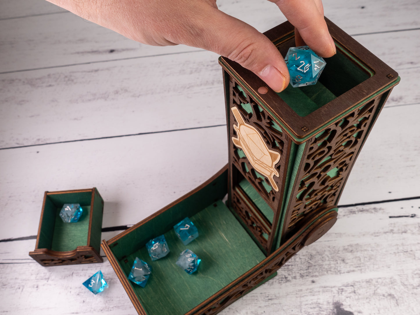 Green Roll For Sandwich Dice Tower
