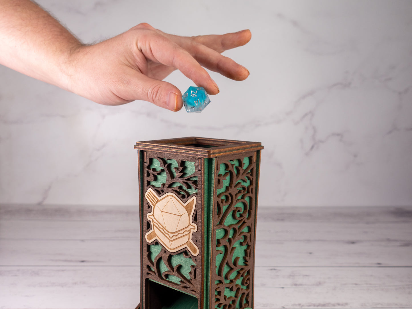 Green Roll For Sandwich Dice Tower