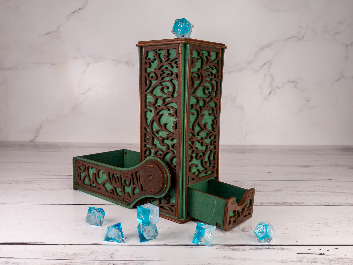 Green Roll For Sandwich Dice Tower
