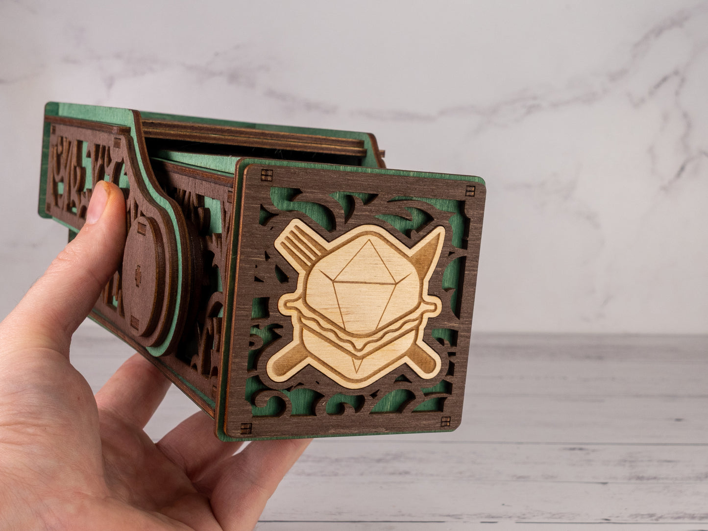 Green Roll For Sandwich Dice Tower