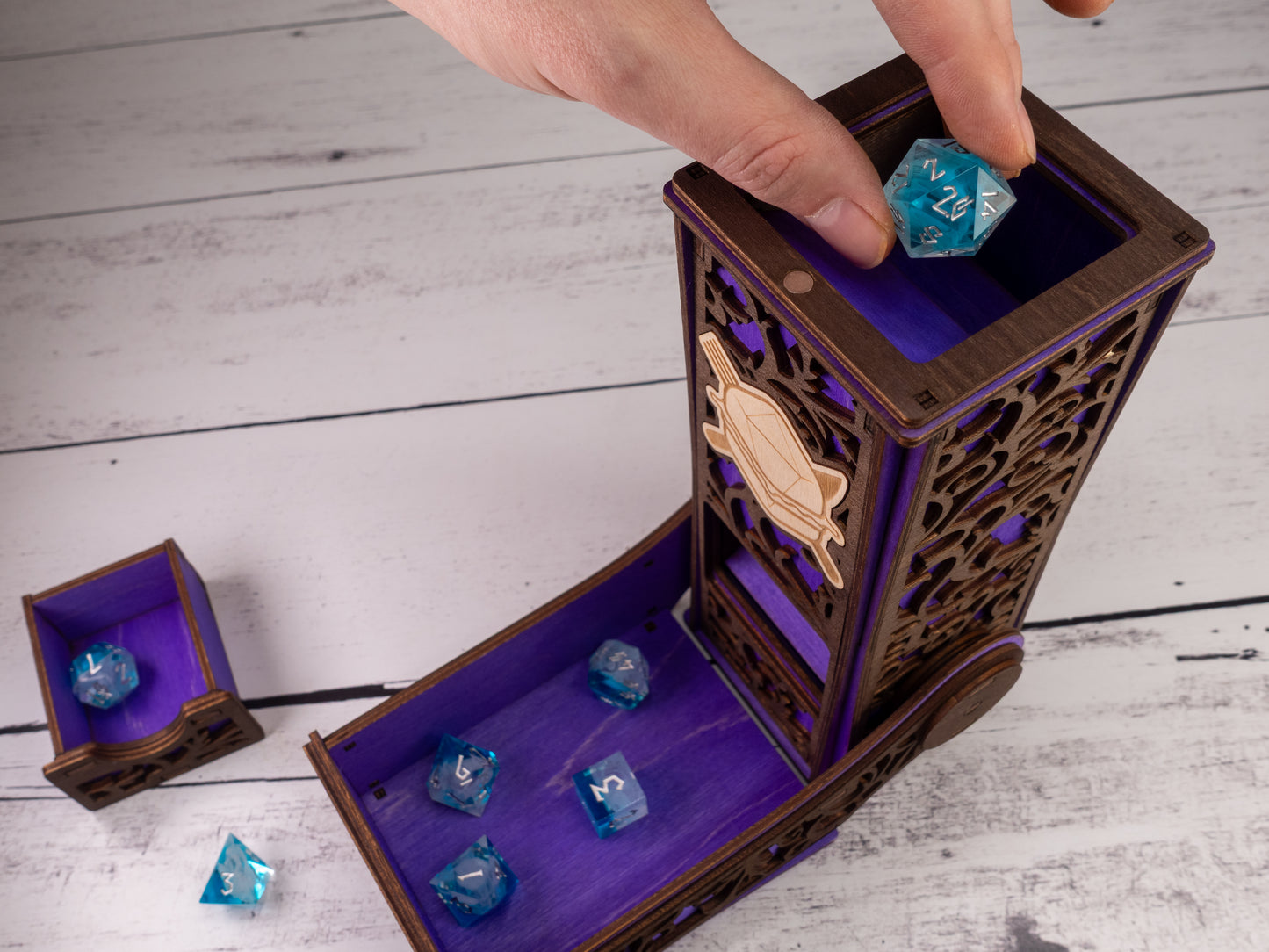 Purple Roll For Sandwich Dice Tower