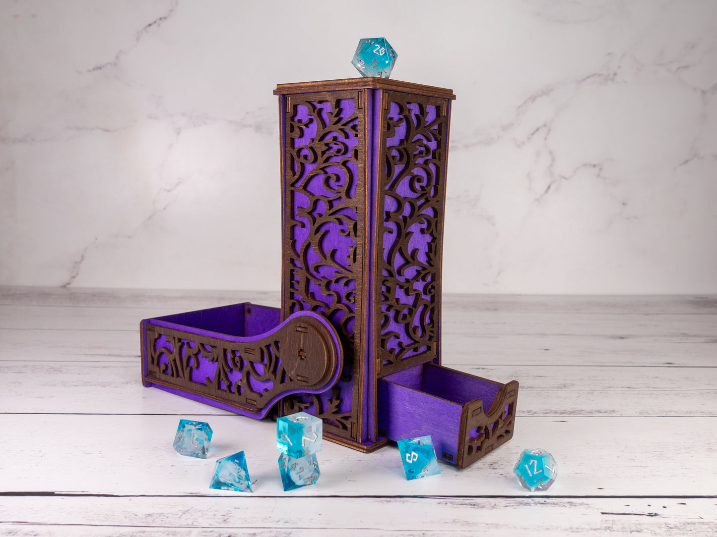 Purple Roll For Sandwich Dice Tower