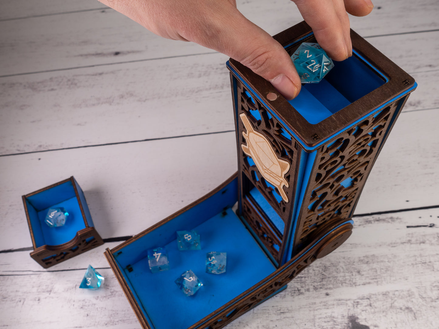 Special Bright Blue Roll For Sandwich Dice Tower