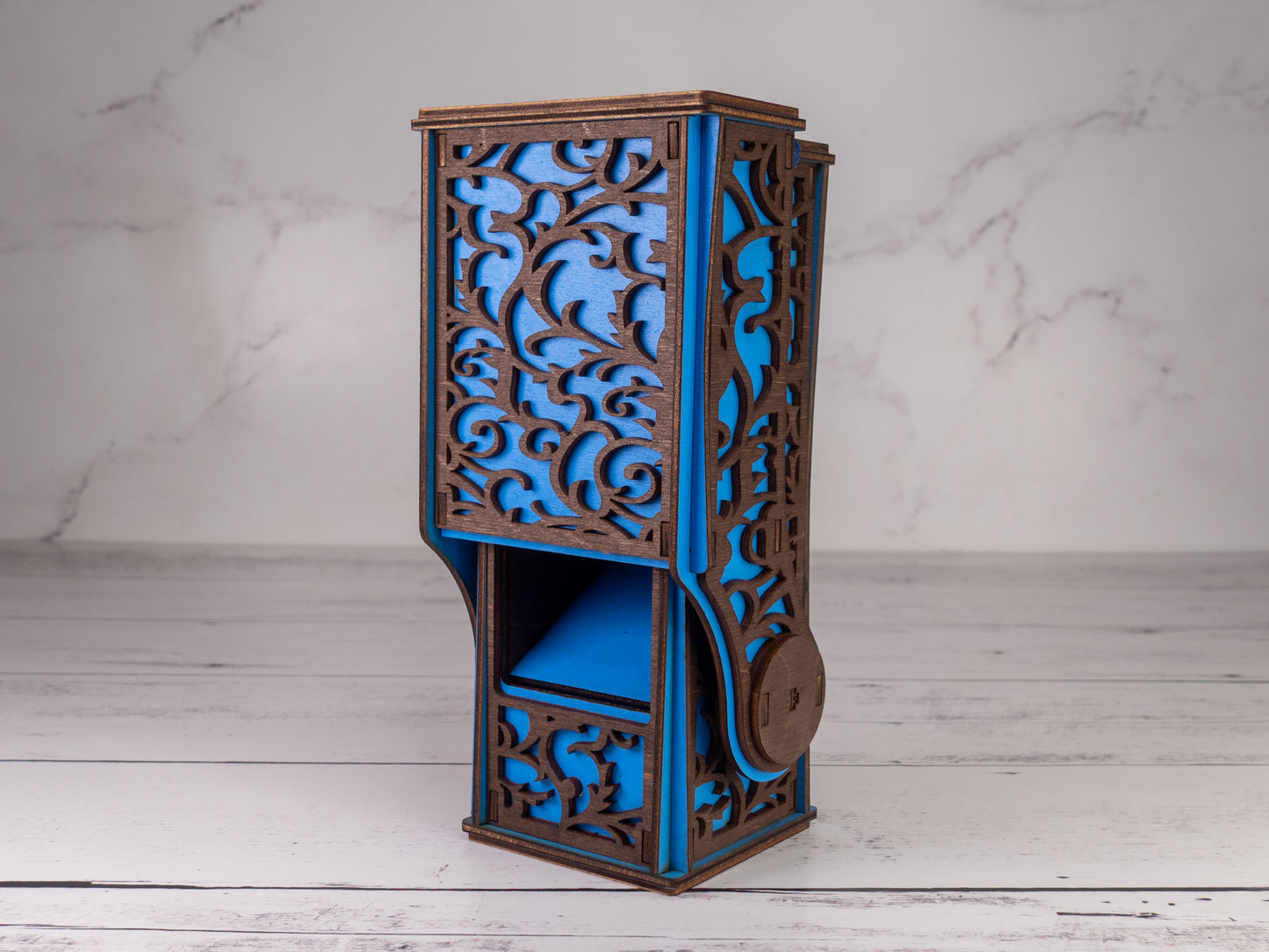 Special Bright Blue Roll For Sandwich Dice Tower