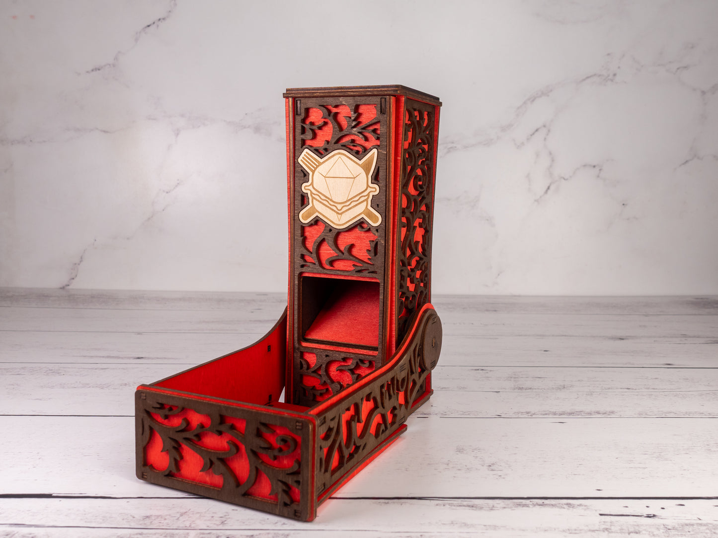 Red Roll For Sandwich Dice Tower
