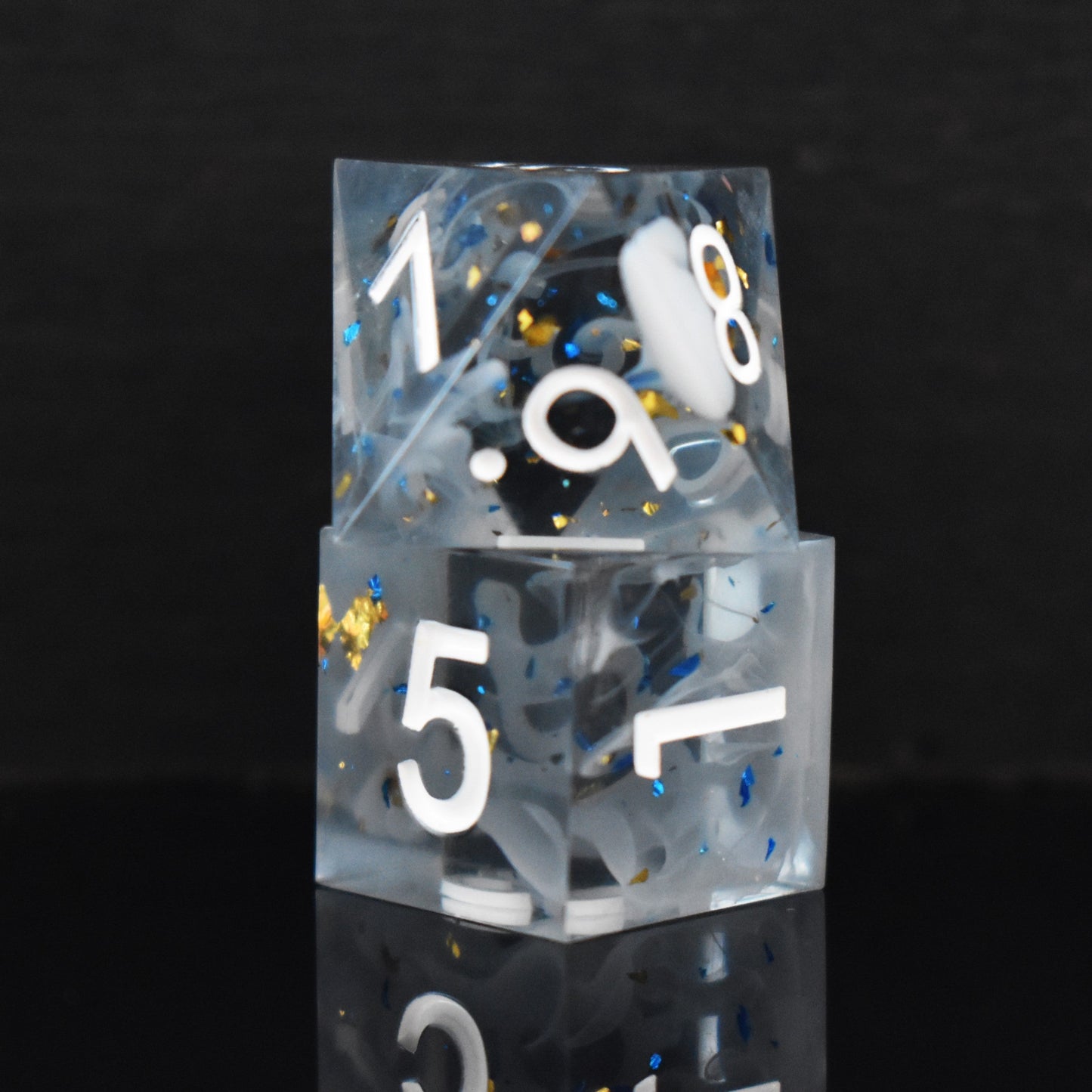 Holy Aura Sharp-Edged Resin Dice Set