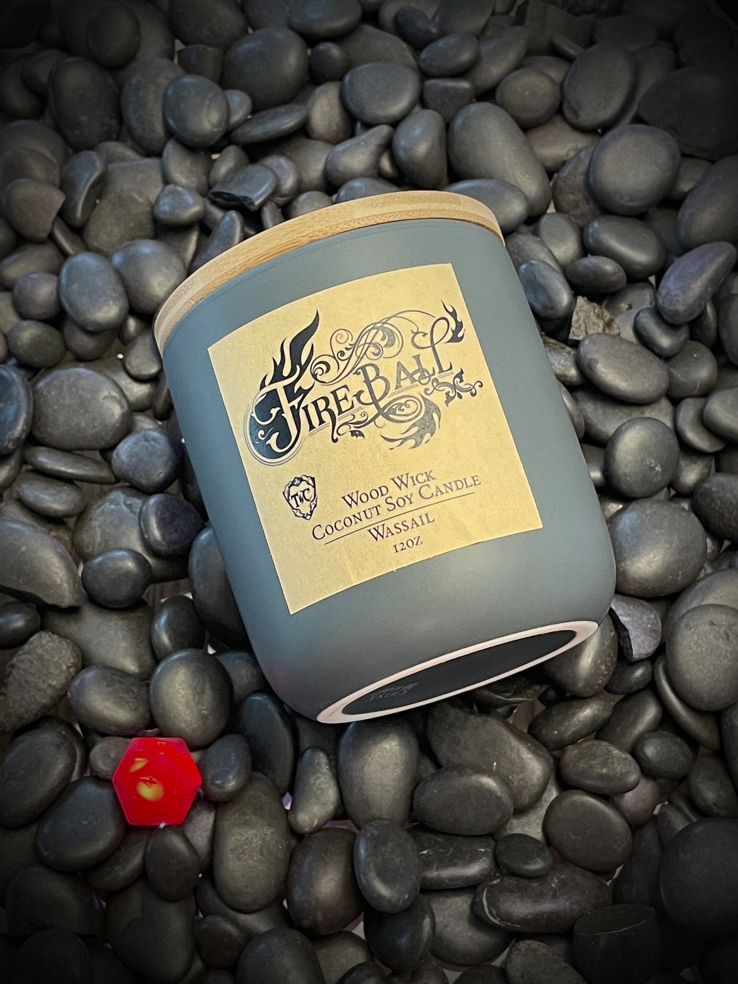 Fireball 12oz Wood Wick Candle