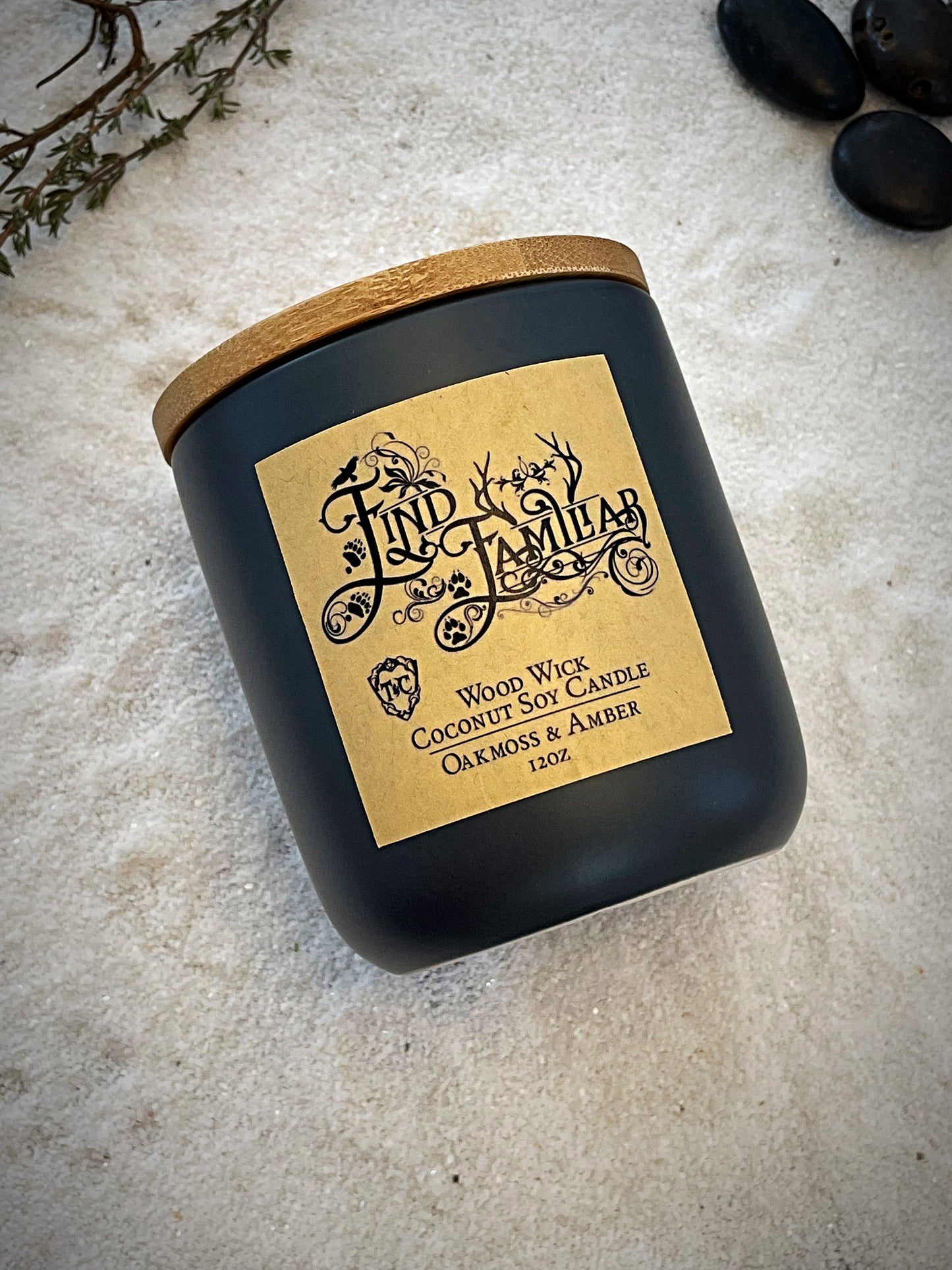 Find Familiar 12oz Wood Wick Candle