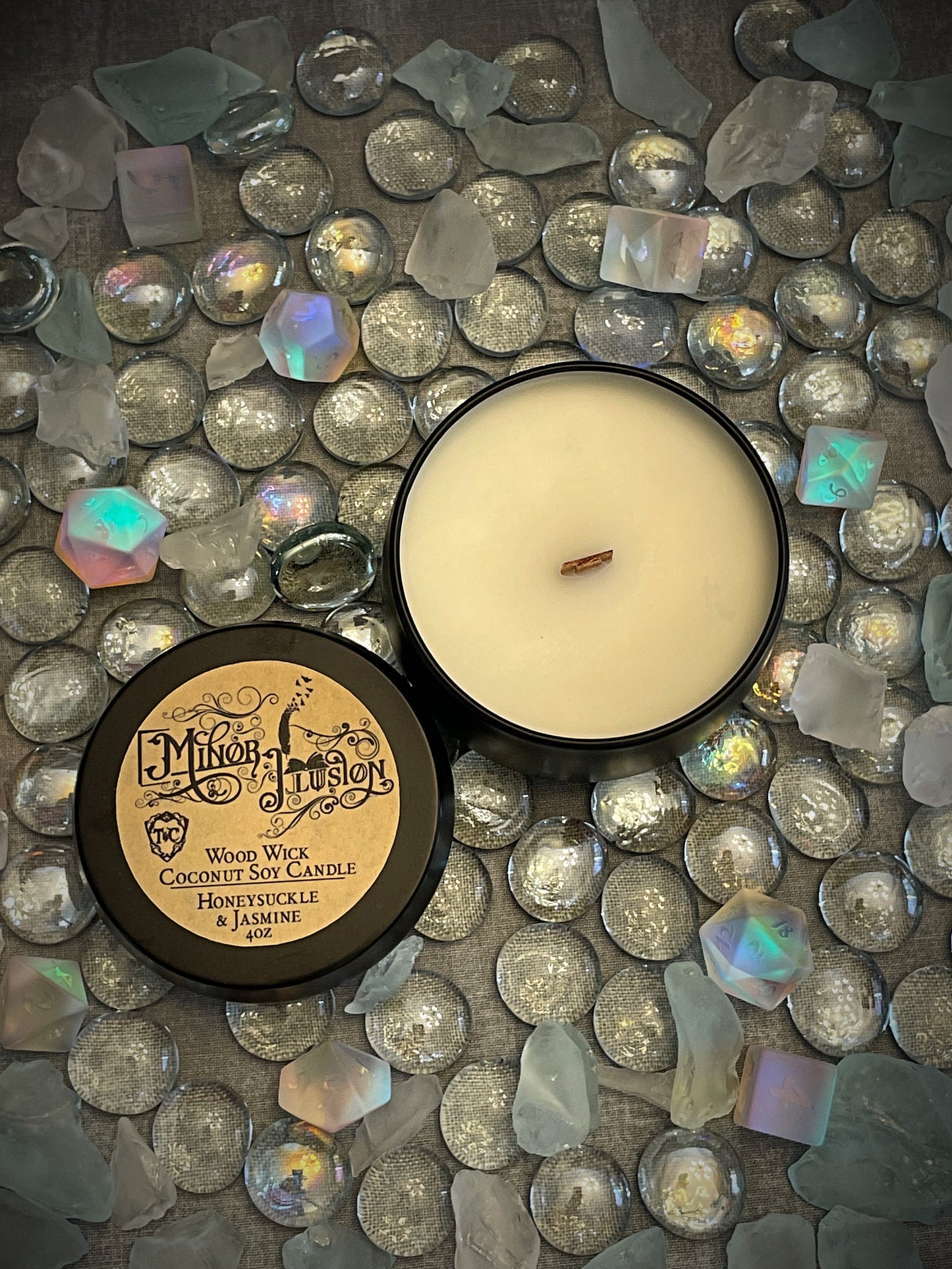 Minor Illusion 4oz Wood Wick Candle