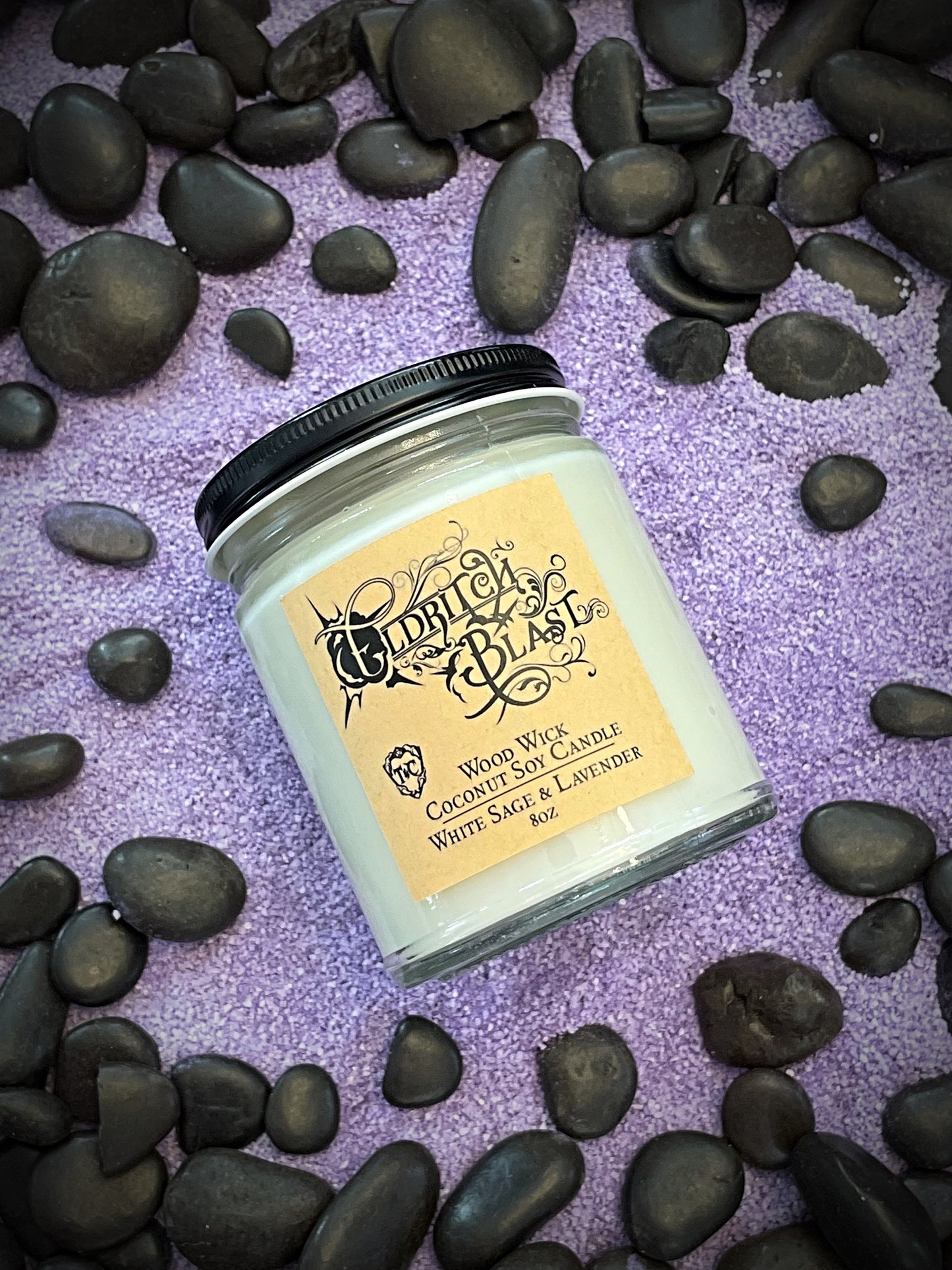 Eldritch Blast 8oz Wood Wick Candle