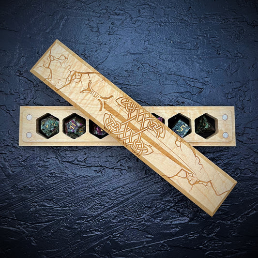 Loki's Sword Engraved Council of 7 Dice Vault