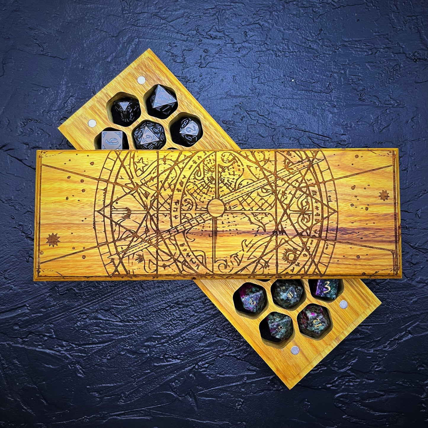 Astrolabe Engraved Dual Hex Hero Vault