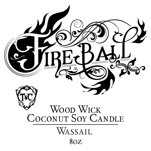 Fireball 8oz Wood Wick Candle