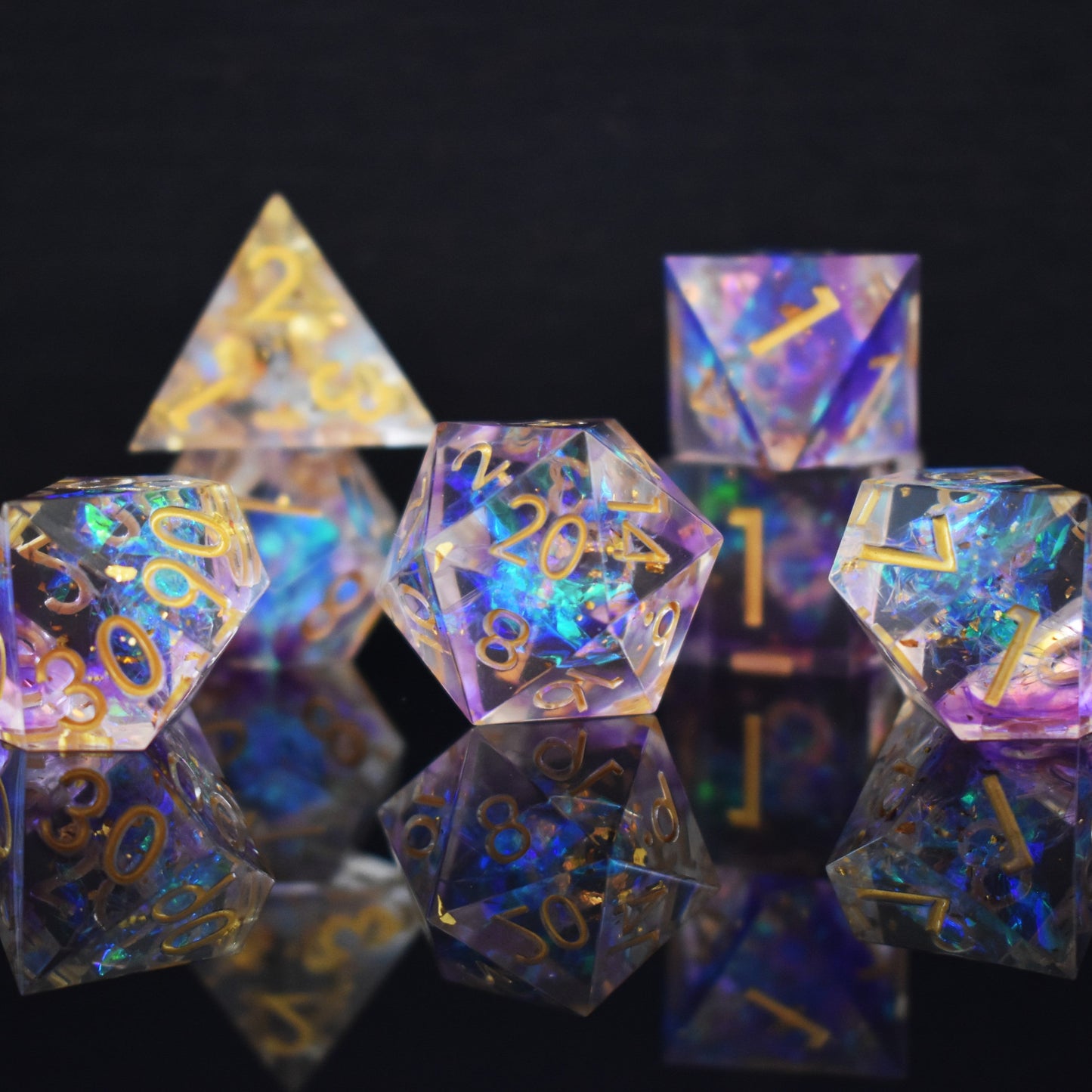 Astral Projection Sharp-Edged Resin Dice Set