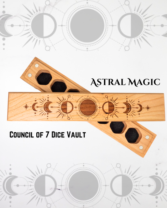 Astral Magic | Engraved Council of 7 Dice Vault