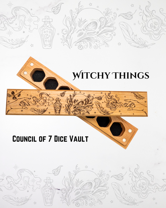 Witchy Things | Engraved Council of 7 Dice Vault