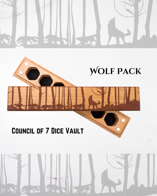 Wolf Pack | Engraved Council of 7 Dice Vault