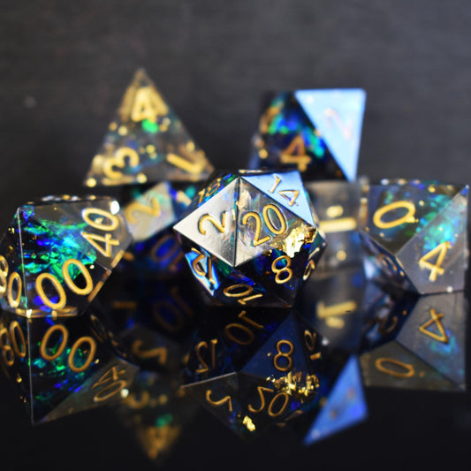 Dark Star Sharp-Edged Resin Dice Set