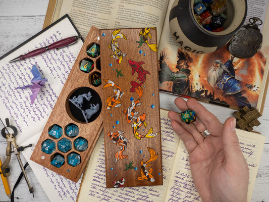 Koi Fish | Hand Painted Dice Vault