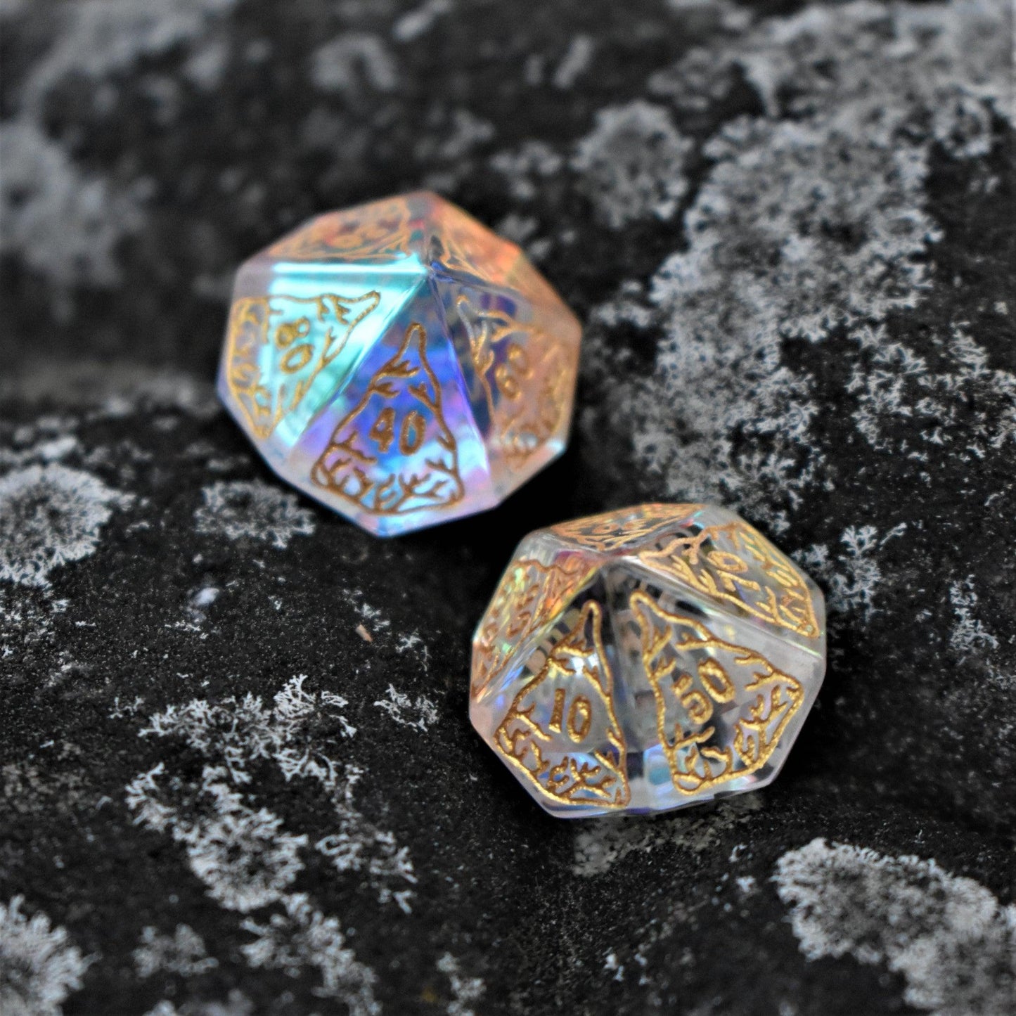 Siren's Song Prism Glass Dice Set