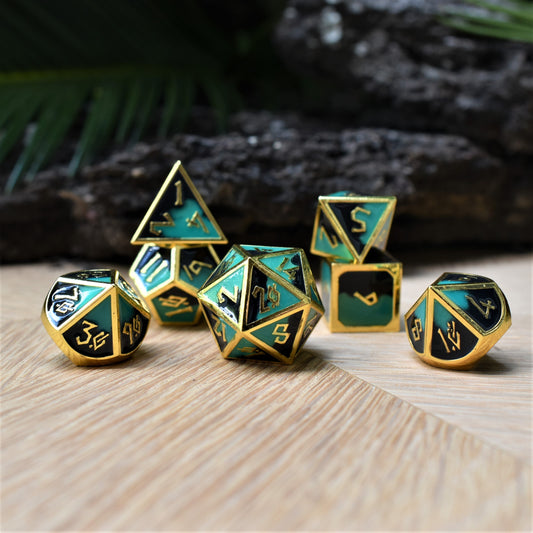 Atlantis Summer of Color Metal Dice Set