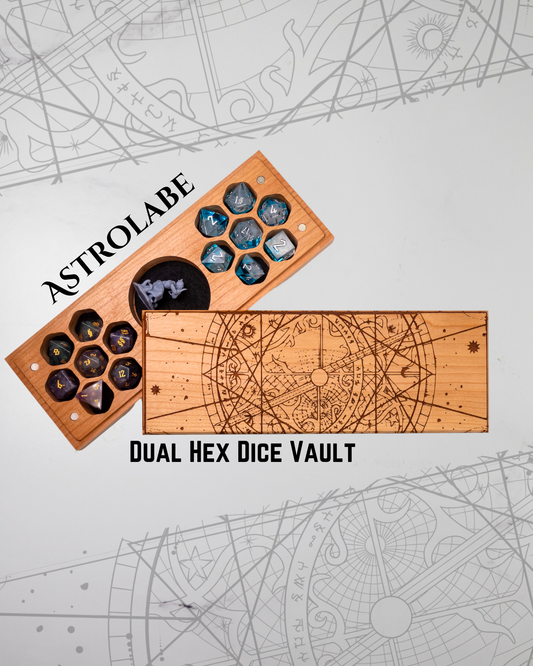 Astrolabe | Engraved Dual Hex Dice Vault