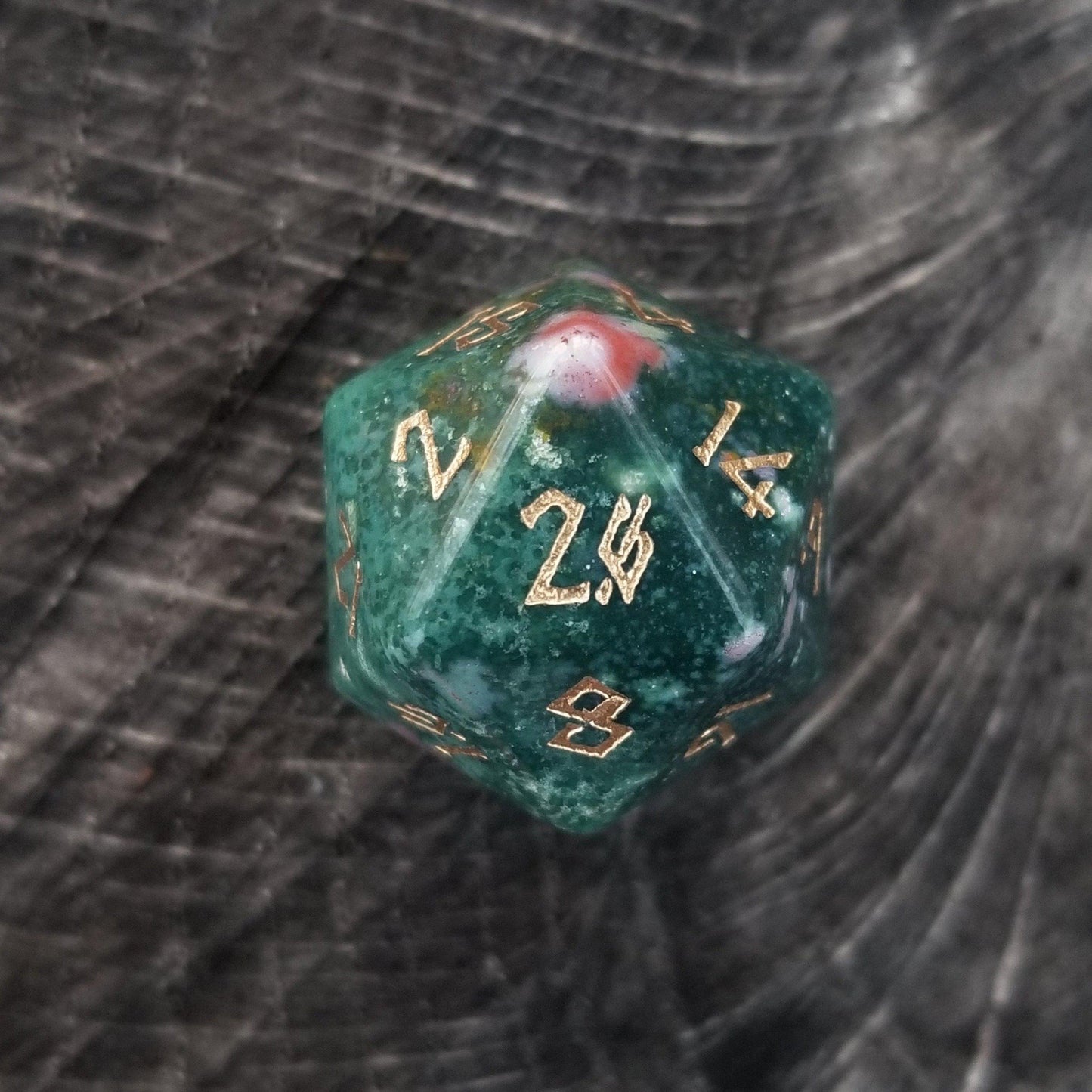 Indian Agate Stone Dice Set