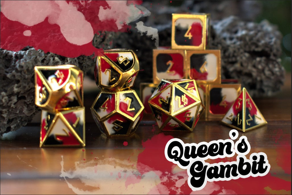 Queen's Gambit Metal Dice Set