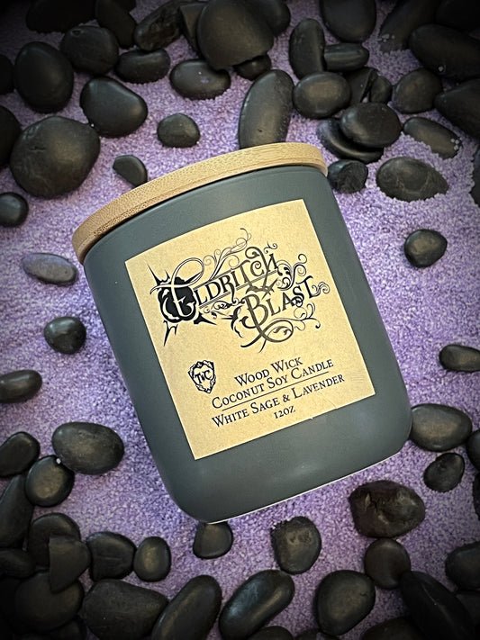 Eldritch Blast 12oz Wood Wick Candle