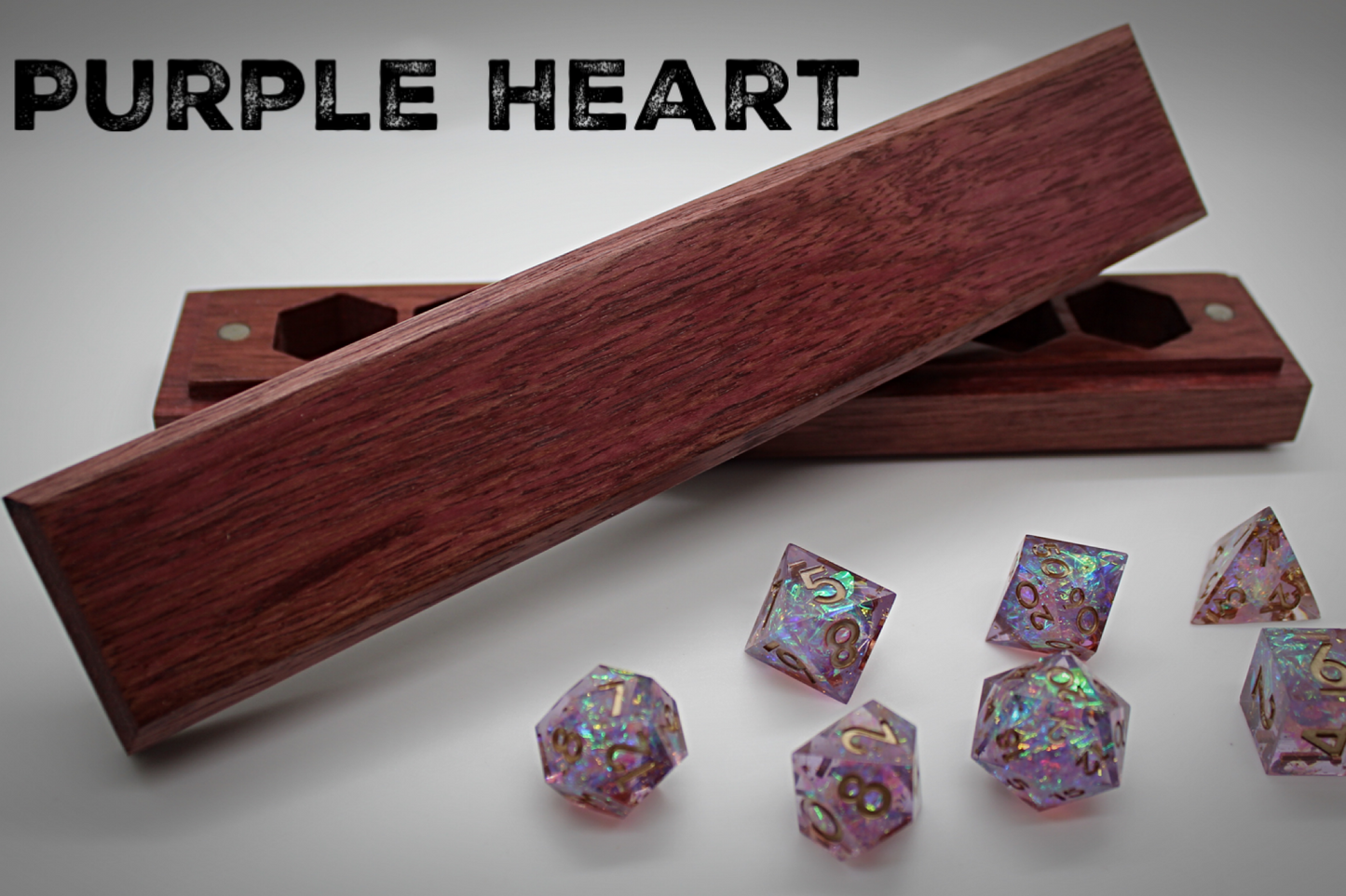 Rose Bride Engraved Council of 7 Dice Vault