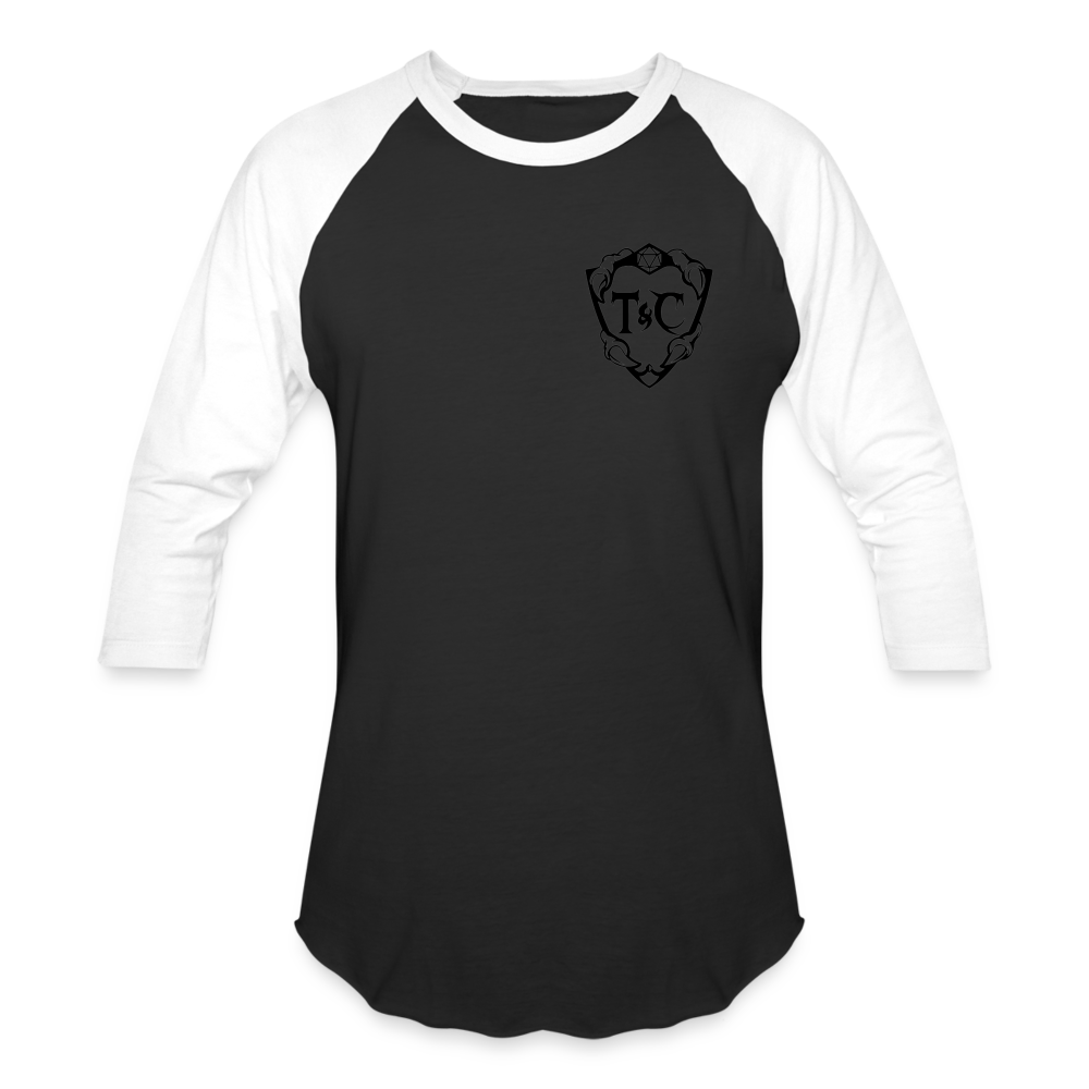 T&C Baseball T-Shirt - black/white