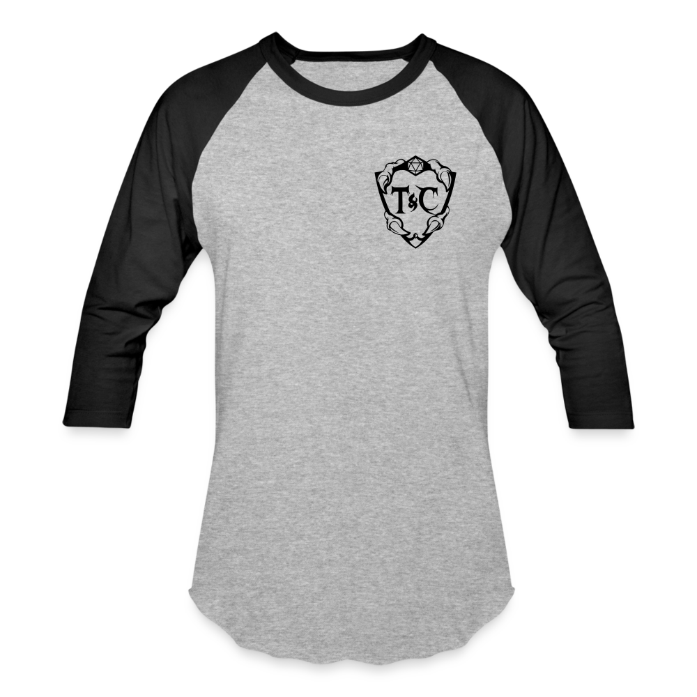 T&C Baseball T-Shirt - heather gray/black
